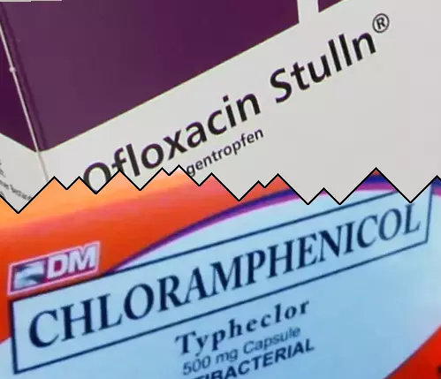 Ofloksacin vs Kloramfenikol