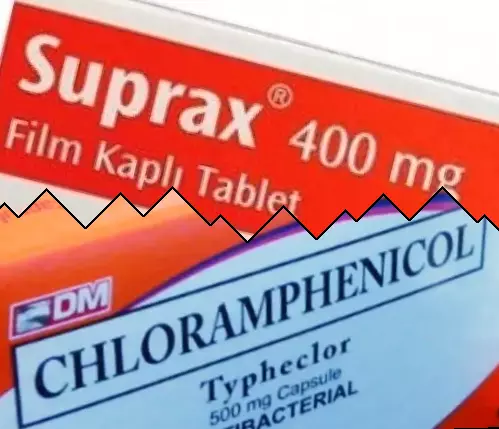 Suprax vs Kloramfenikol
